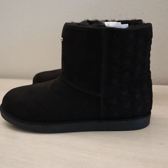 Juicy Couture B3262SW Women's Sz 10 Black Micro Suede JC-Kave Winter Ankle Boots - Picture 14 of 16